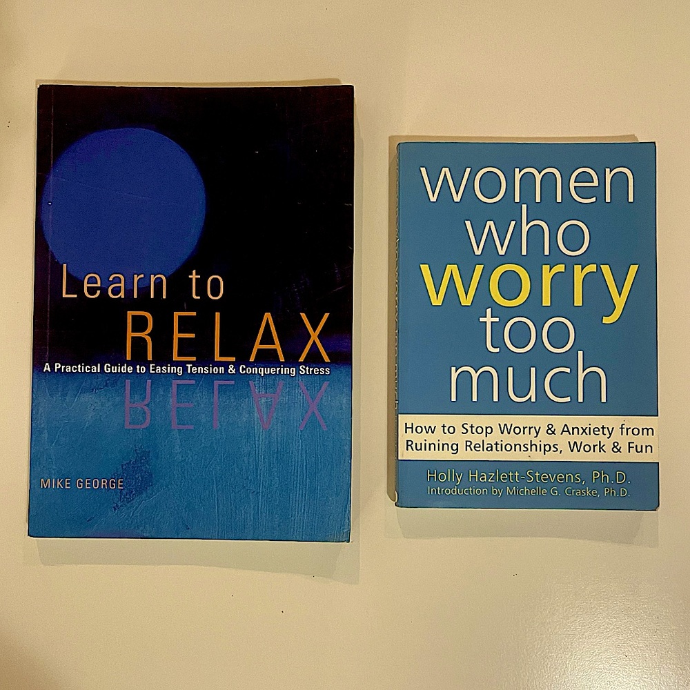 Learn to Relax & Stop Worrying book duo - Picture 1 of 6